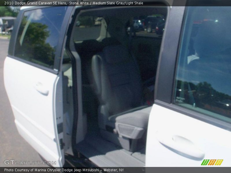 Stone White / Medium Slate Gray/Light Shale 2010 Dodge Grand Caravan SE Hero