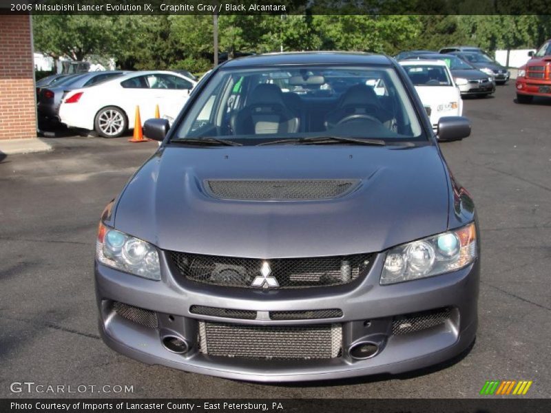 Graphite Gray / Black Alcantara 2006 Mitsubishi Lancer Evolution IX