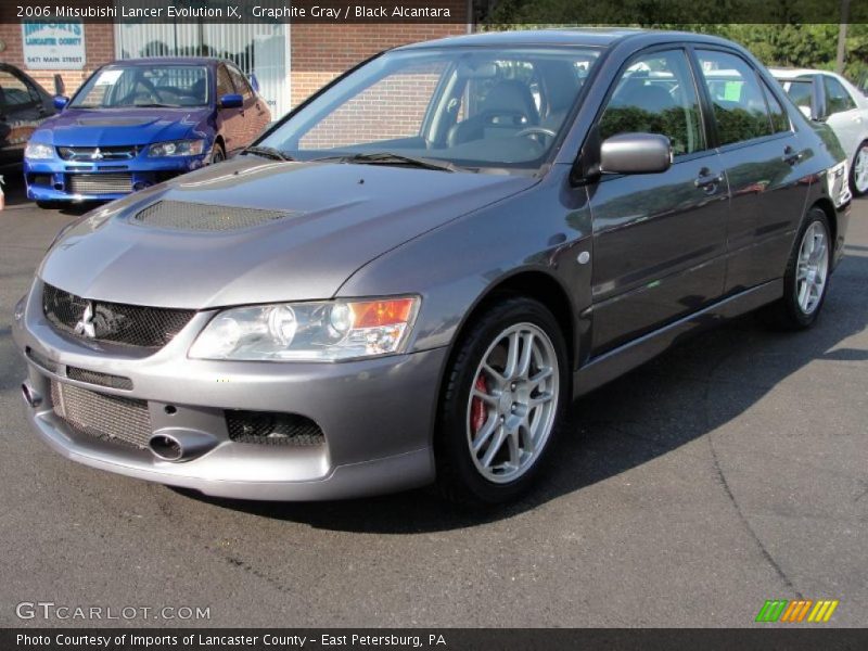 Graphite Gray / Black Alcantara 2006 Mitsubishi Lancer Evolution IX
