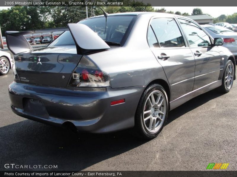 Graphite Gray / Black Alcantara 2006 Mitsubishi Lancer Evolution IX