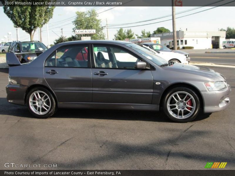 Graphite Gray / Black Alcantara 2006 Mitsubishi Lancer Evolution IX