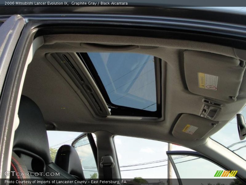 Graphite Gray / Black Alcantara 2006 Mitsubishi Lancer Evolution IX