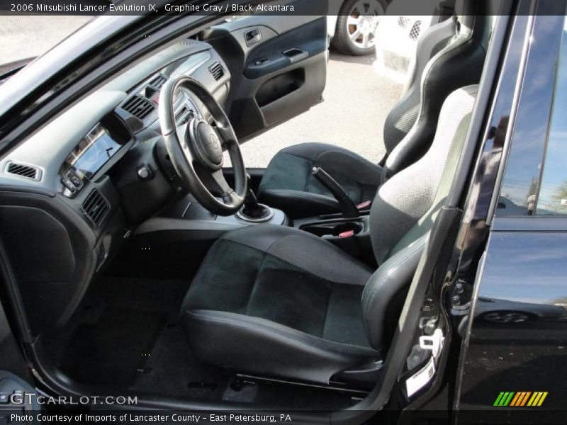 Graphite Gray / Black Alcantara 2006 Mitsubishi Lancer Evolution IX