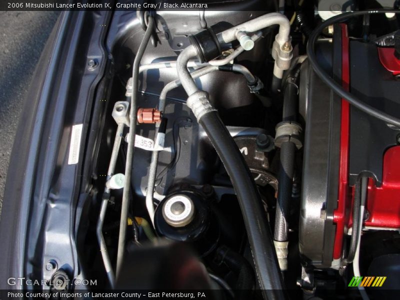 Graphite Gray / Black Alcantara 2006 Mitsubishi Lancer Evolution IX