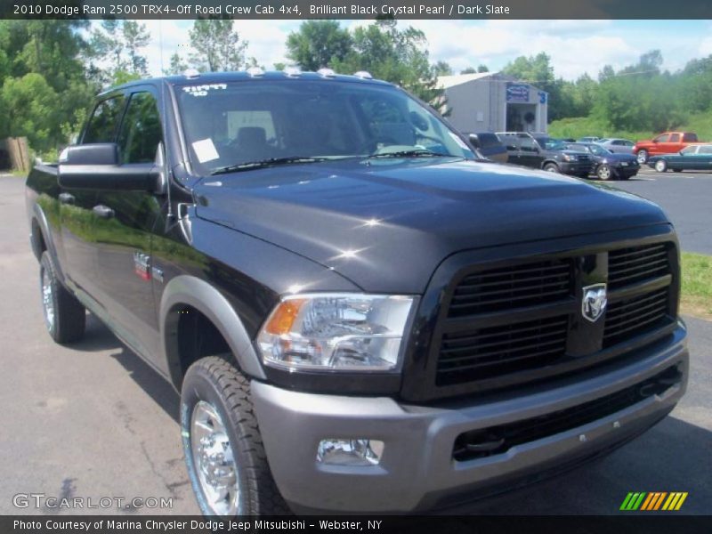 Brilliant Black Crystal Pearl / Dark Slate 2010 Dodge Ram 2500 TRX4-Off Road Crew Cab 4x4