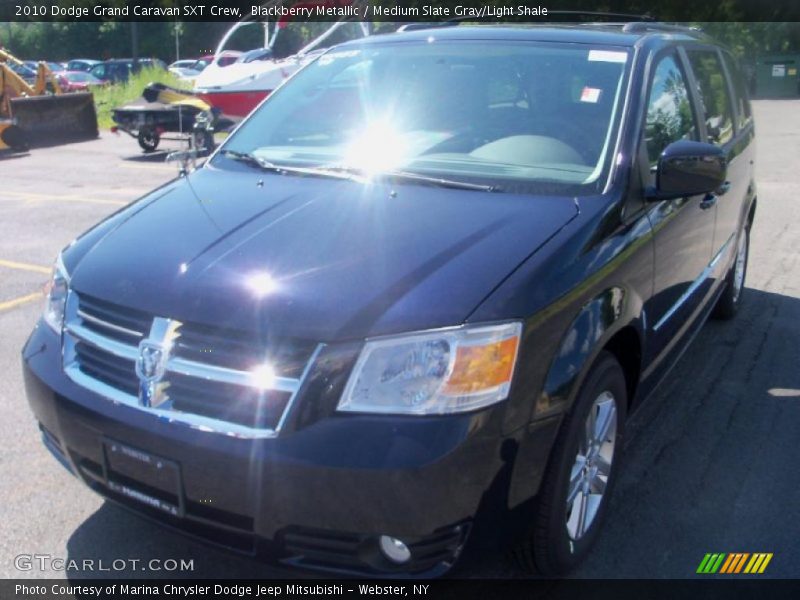 Blackberry Metallic / Medium Slate Gray/Light Shale 2010 Dodge Grand Caravan SXT Crew