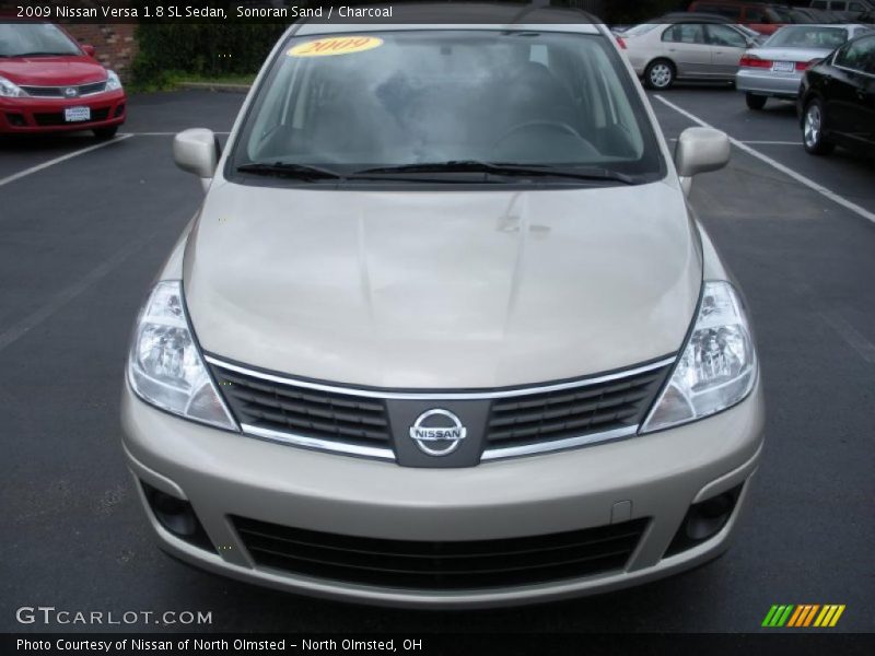 Sonoran Sand / Charcoal 2009 Nissan Versa 1.8 SL Sedan