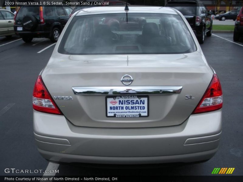 Sonoran Sand / Charcoal 2009 Nissan Versa 1.8 SL Sedan
