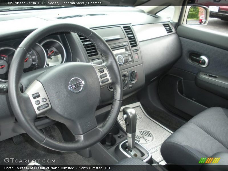 Sonoran Sand / Charcoal 2009 Nissan Versa 1.8 SL Sedan
