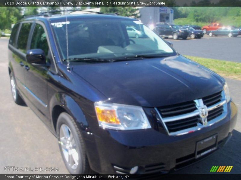Blackberry Metallic / Medium Slate Gray/Light Shale 2010 Dodge Grand Caravan SXT Crew