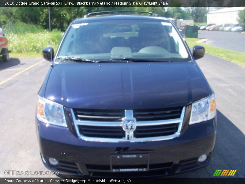 Blackberry Metallic / Medium Slate Gray/Light Shale 2010 Dodge Grand Caravan SXT Crew