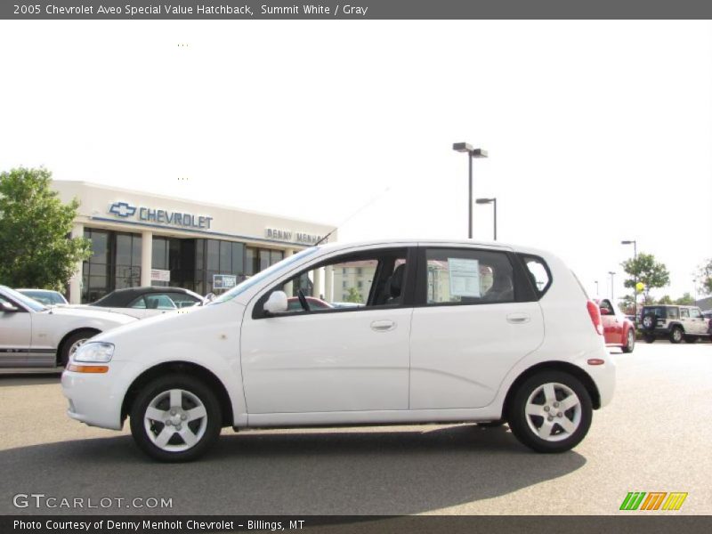 Summit White / Gray 2005 Chevrolet Aveo Special Value Hatchback