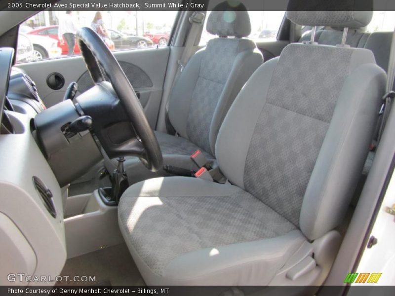 Summit White / Gray 2005 Chevrolet Aveo Special Value Hatchback
