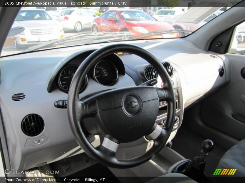 Summit White / Gray 2005 Chevrolet Aveo Special Value Hatchback