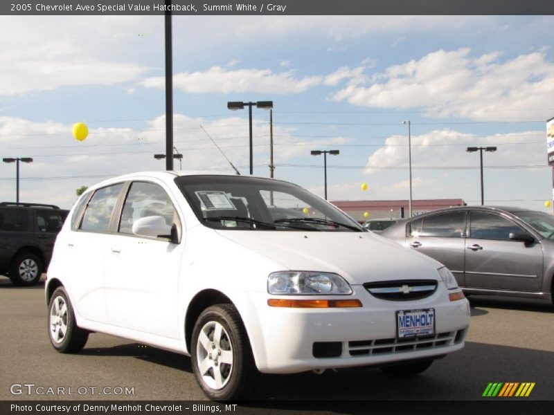 Summit White / Gray 2005 Chevrolet Aveo Special Value Hatchback