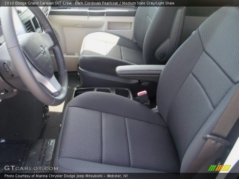 Dark Cordovan Pearlcoat / Medium Slate Gray/Light Shale 2010 Dodge Grand Caravan SXT Crew
