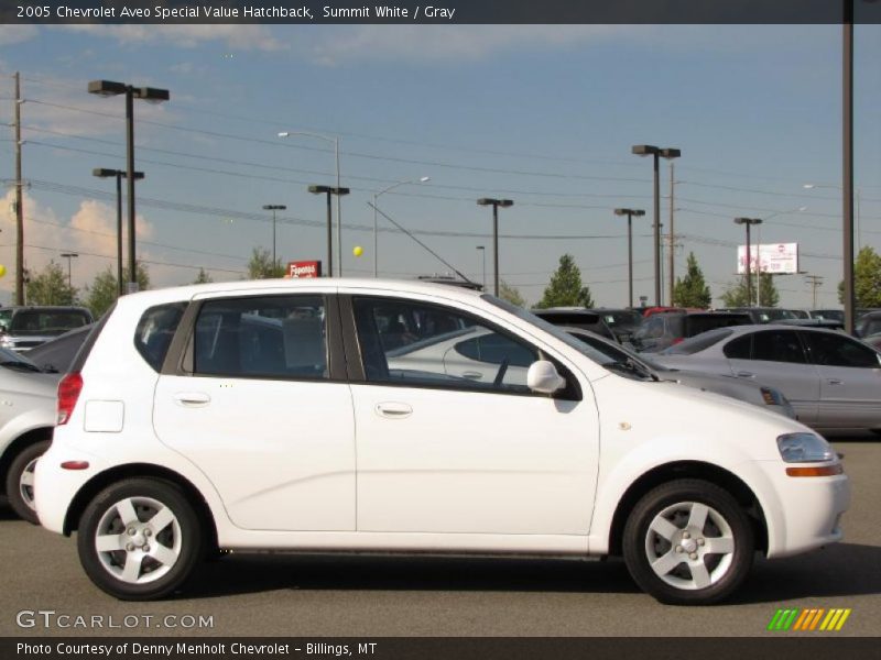 Summit White / Gray 2005 Chevrolet Aveo Special Value Hatchback