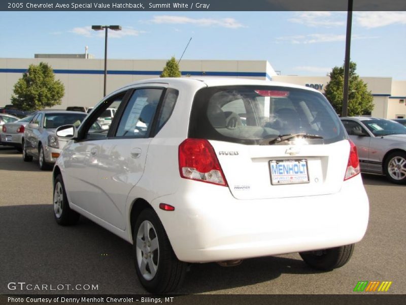 Summit White / Gray 2005 Chevrolet Aveo Special Value Hatchback