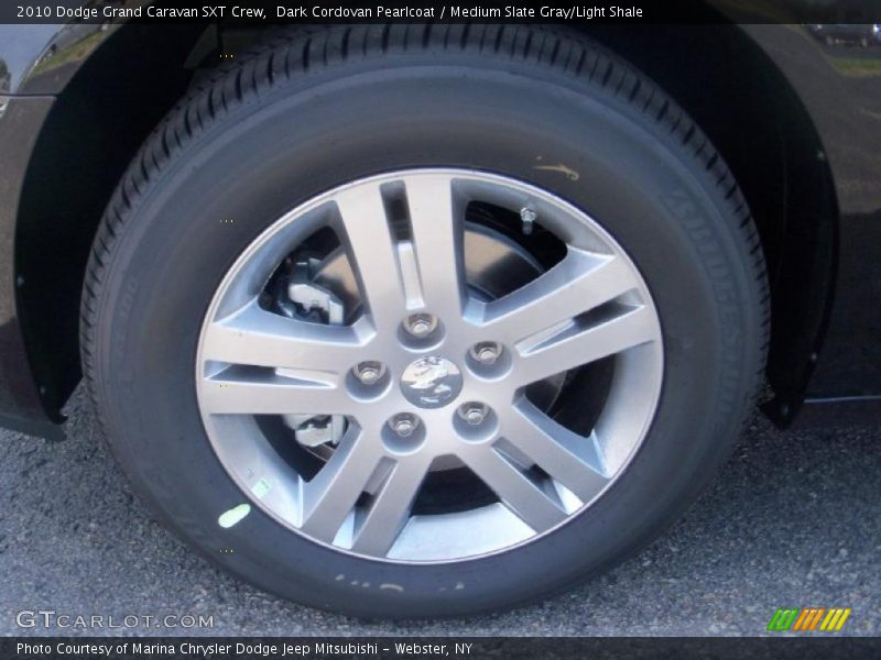 Dark Cordovan Pearlcoat / Medium Slate Gray/Light Shale 2010 Dodge Grand Caravan SXT Crew