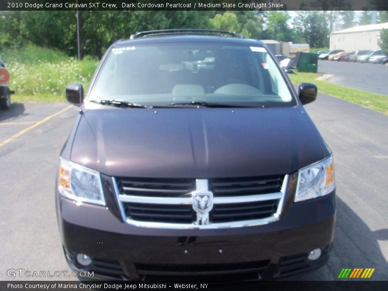 Dark Cordovan Pearlcoat / Medium Slate Gray/Light Shale 2010 Dodge Grand Caravan SXT Crew