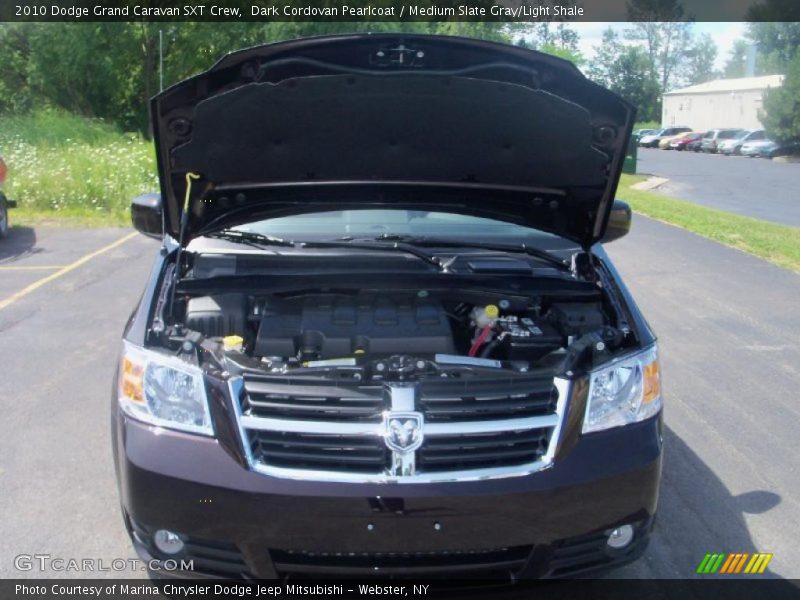 Dark Cordovan Pearlcoat / Medium Slate Gray/Light Shale 2010 Dodge Grand Caravan SXT Crew