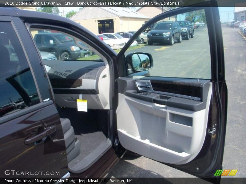 Dark Cordovan Pearlcoat / Medium Slate Gray/Light Shale 2010 Dodge Grand Caravan SXT Crew