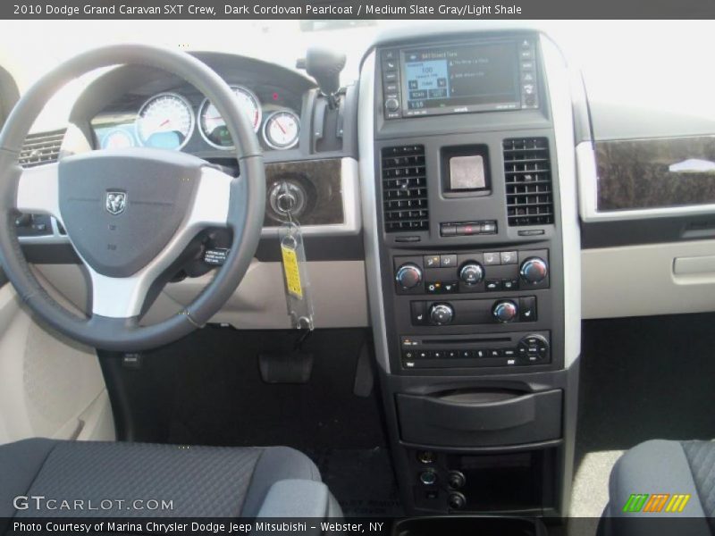 Dark Cordovan Pearlcoat / Medium Slate Gray/Light Shale 2010 Dodge Grand Caravan SXT Crew