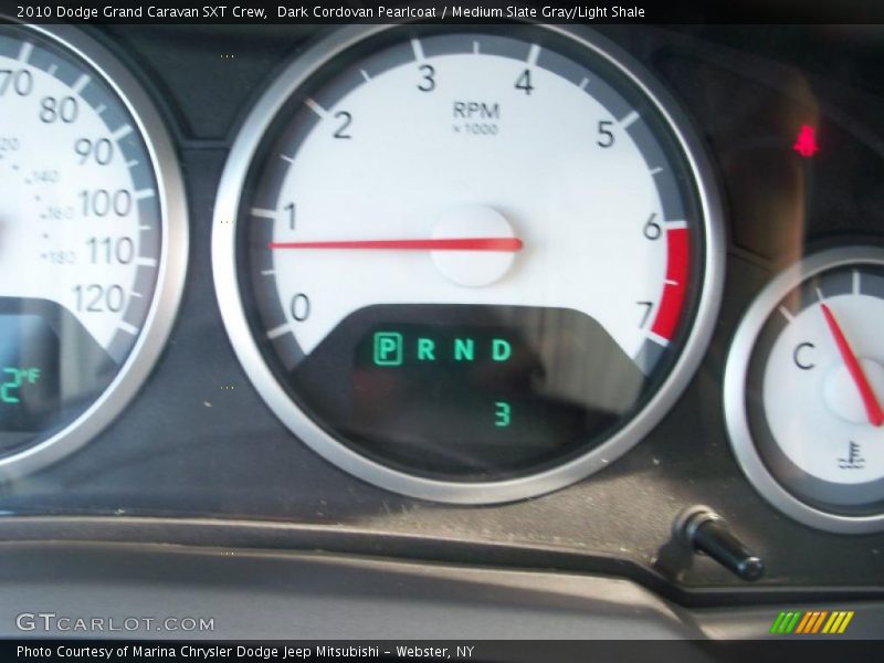 Dark Cordovan Pearlcoat / Medium Slate Gray/Light Shale 2010 Dodge Grand Caravan SXT Crew
