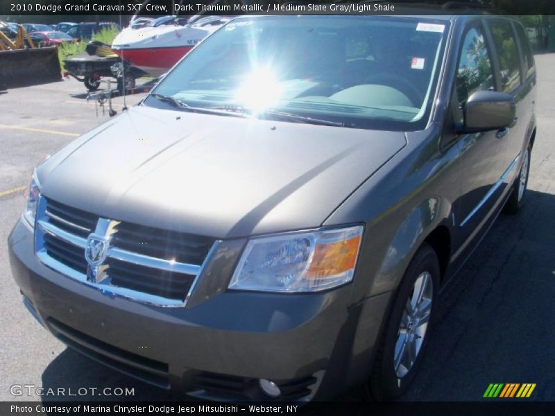 Dark Titanium Metallic / Medium Slate Gray/Light Shale 2010 Dodge Grand Caravan SXT Crew