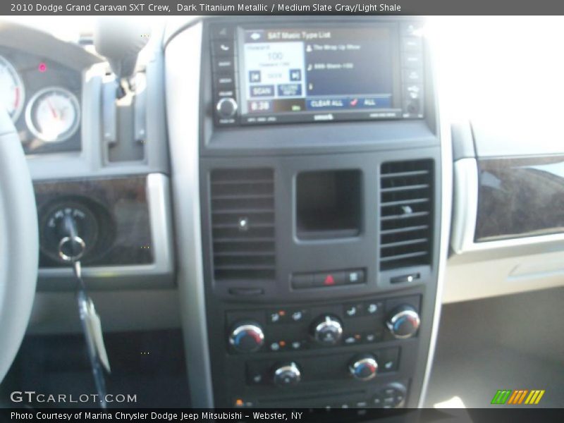 Dark Titanium Metallic / Medium Slate Gray/Light Shale 2010 Dodge Grand Caravan SXT Crew