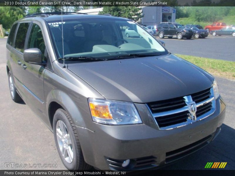 Dark Titanium Metallic / Medium Slate Gray/Light Shale 2010 Dodge Grand Caravan SXT Crew