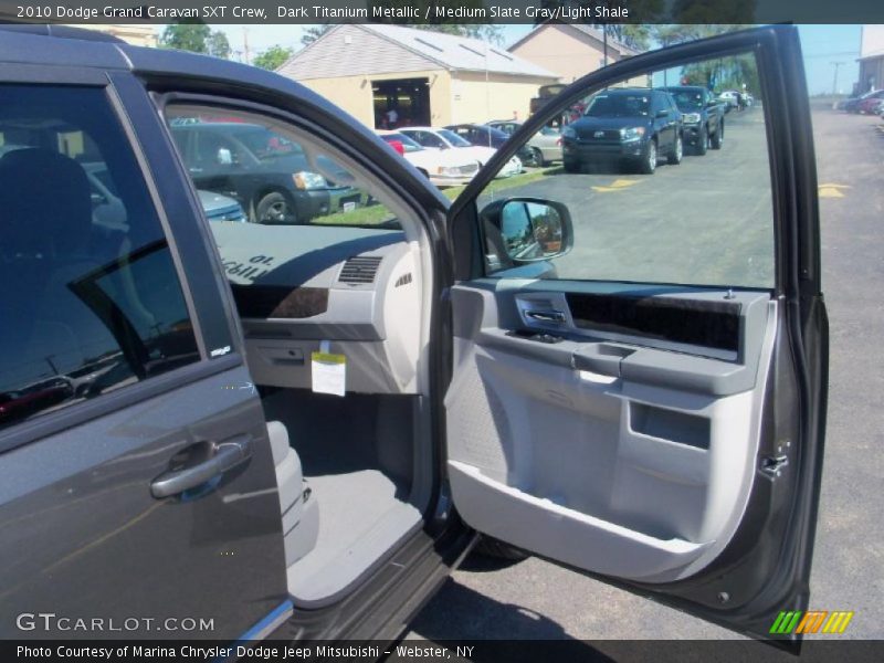 Dark Titanium Metallic / Medium Slate Gray/Light Shale 2010 Dodge Grand Caravan SXT Crew