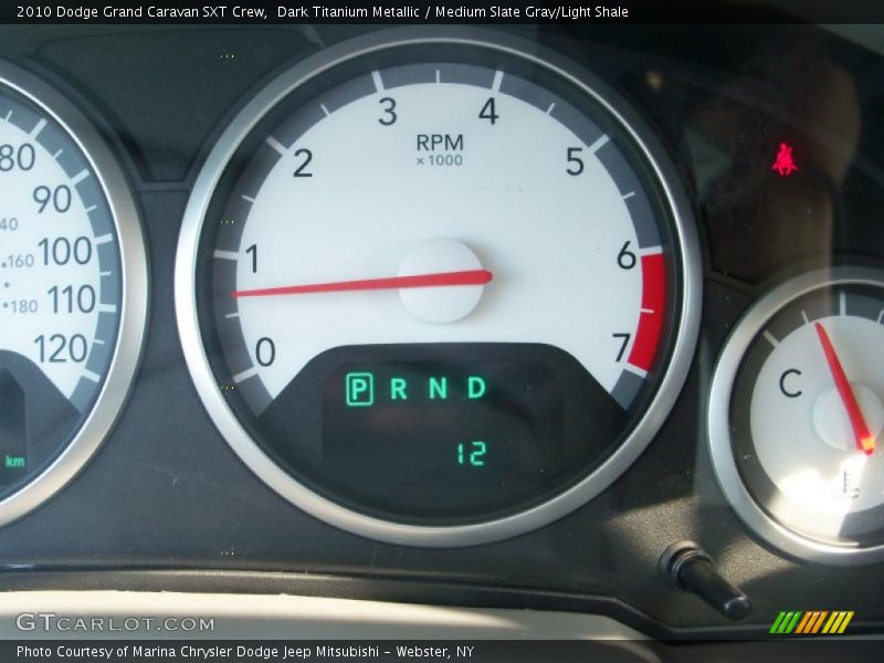 Dark Titanium Metallic / Medium Slate Gray/Light Shale 2010 Dodge Grand Caravan SXT Crew