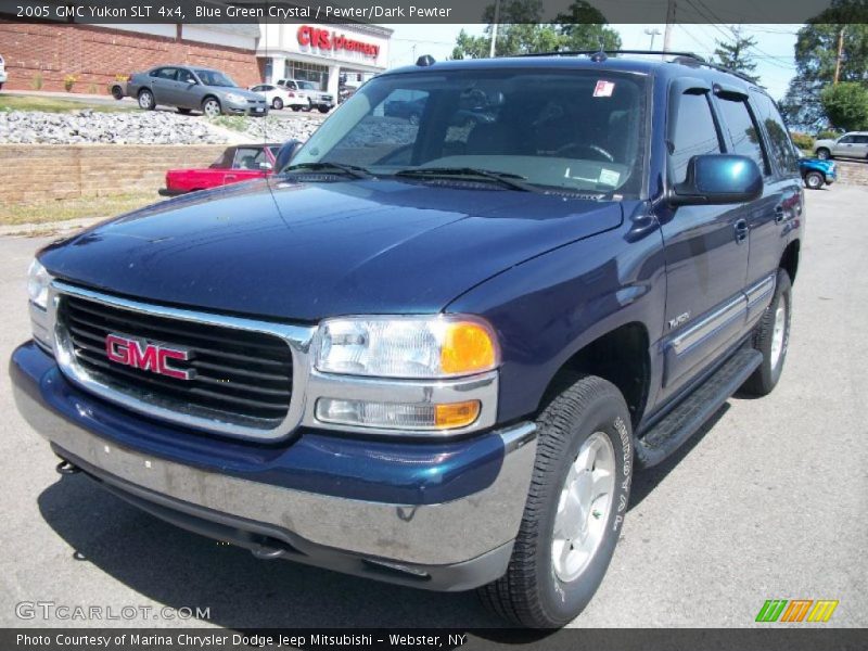 Blue Green Crystal / Pewter/Dark Pewter 2005 GMC Yukon SLT 4x4