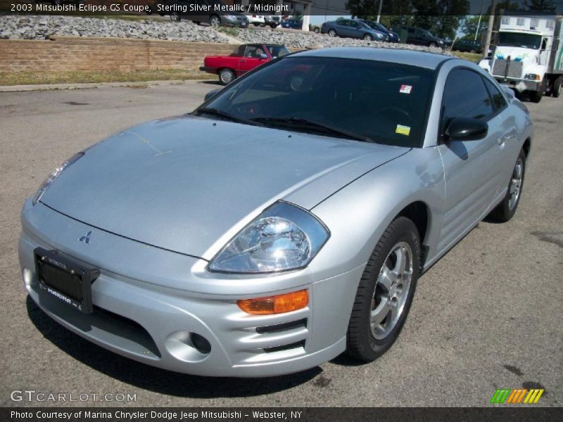 Sterling Silver Metallic / Midnight 2003 Mitsubishi Eclipse GS Coupe