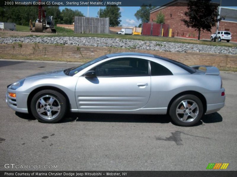 Sterling Silver Metallic / Midnight 2003 Mitsubishi Eclipse GS Coupe