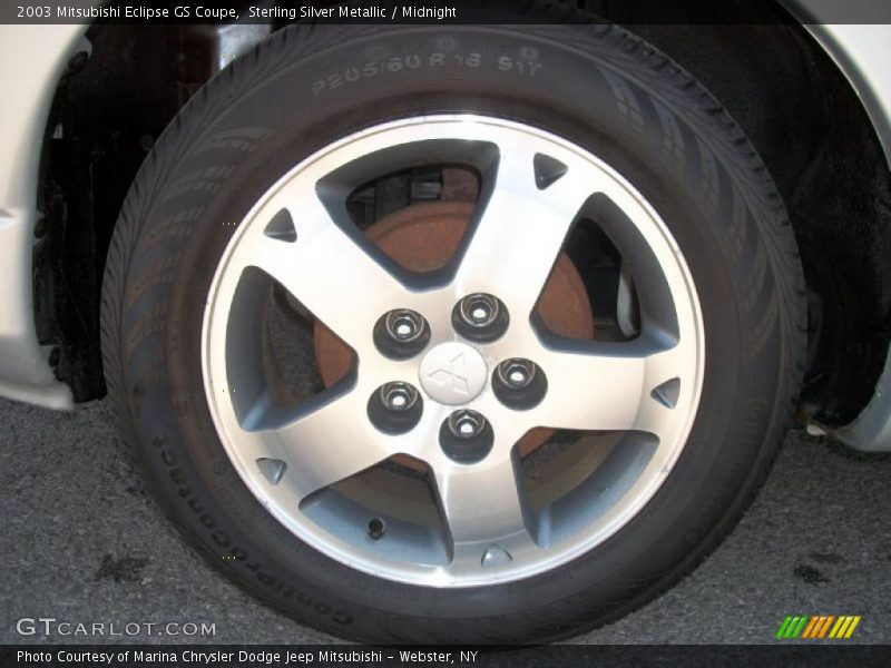 Sterling Silver Metallic / Midnight 2003 Mitsubishi Eclipse GS Coupe