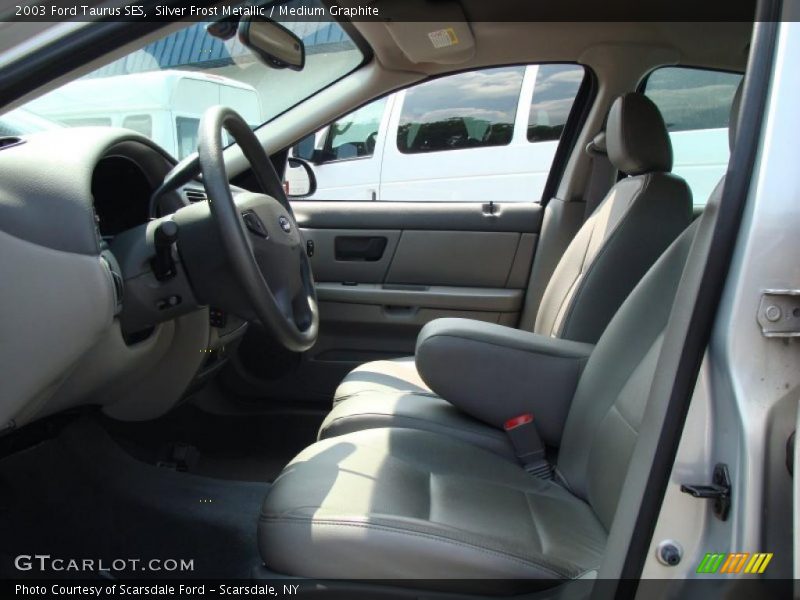 Silver Frost Metallic / Medium Graphite 2003 Ford Taurus SES