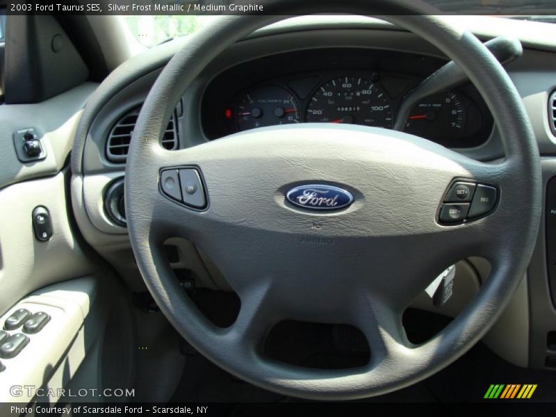 Silver Frost Metallic / Medium Graphite 2003 Ford Taurus SES
