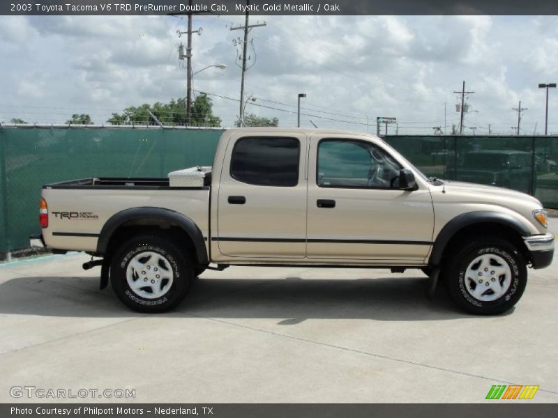 Mystic Gold Metallic / Oak 2003 Toyota Tacoma V6 TRD PreRunner Double Cab