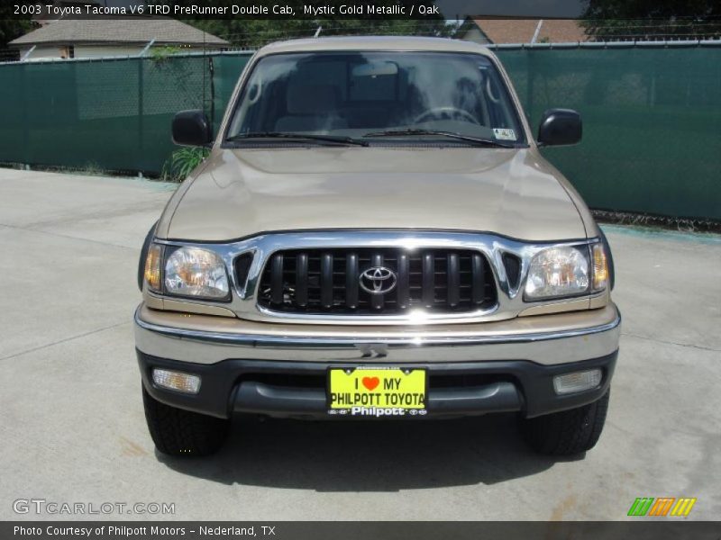 Mystic Gold Metallic / Oak 2003 Toyota Tacoma V6 TRD PreRunner Double Cab