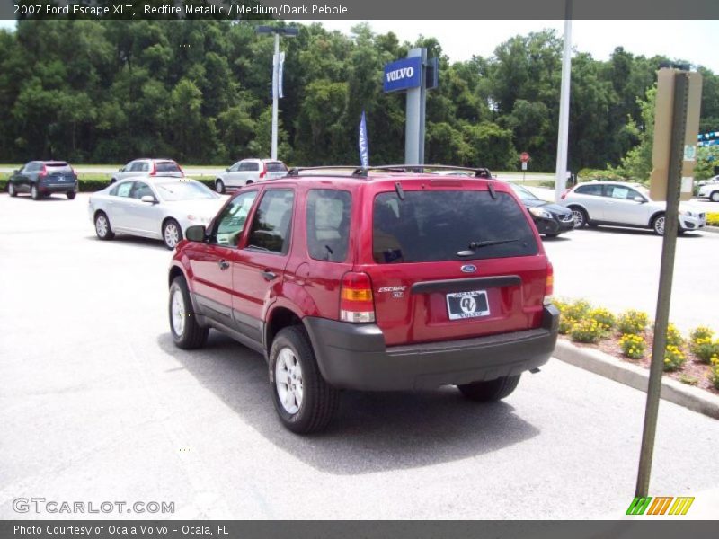 Redfire Metallic / Medium/Dark Pebble 2007 Ford Escape XLT
