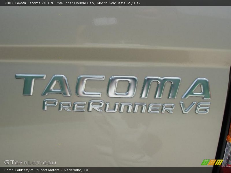 Mystic Gold Metallic / Oak 2003 Toyota Tacoma V6 TRD PreRunner Double Cab