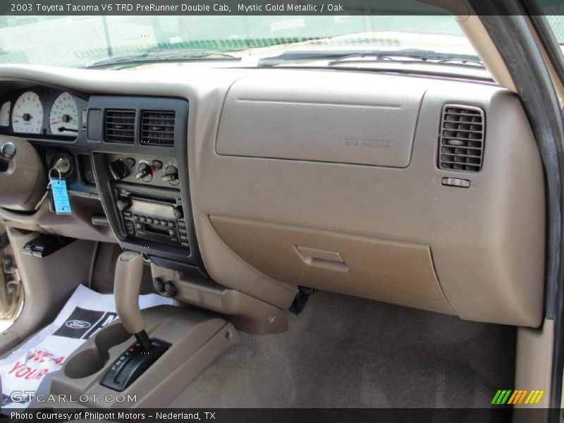 Mystic Gold Metallic / Oak 2003 Toyota Tacoma V6 TRD PreRunner Double Cab