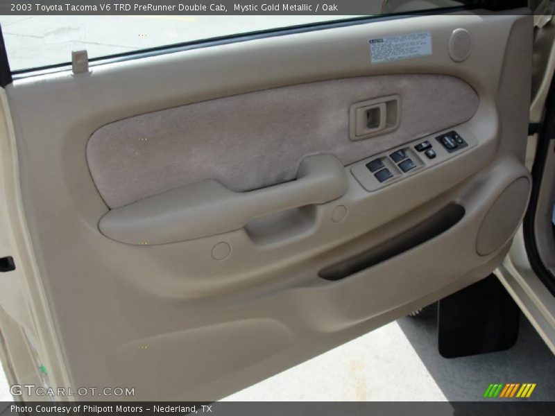 Mystic Gold Metallic / Oak 2003 Toyota Tacoma V6 TRD PreRunner Double Cab
