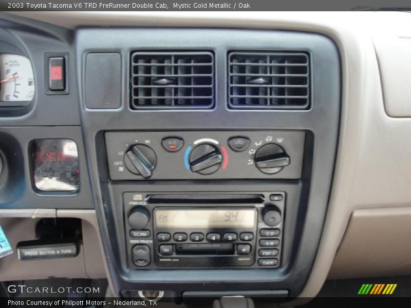 Mystic Gold Metallic / Oak 2003 Toyota Tacoma V6 TRD PreRunner Double Cab