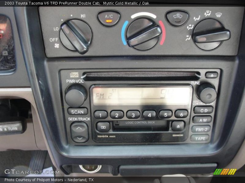 Mystic Gold Metallic / Oak 2003 Toyota Tacoma V6 TRD PreRunner Double Cab