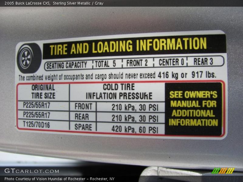 Sterling Silver Metallic / Gray 2005 Buick LaCrosse CXS