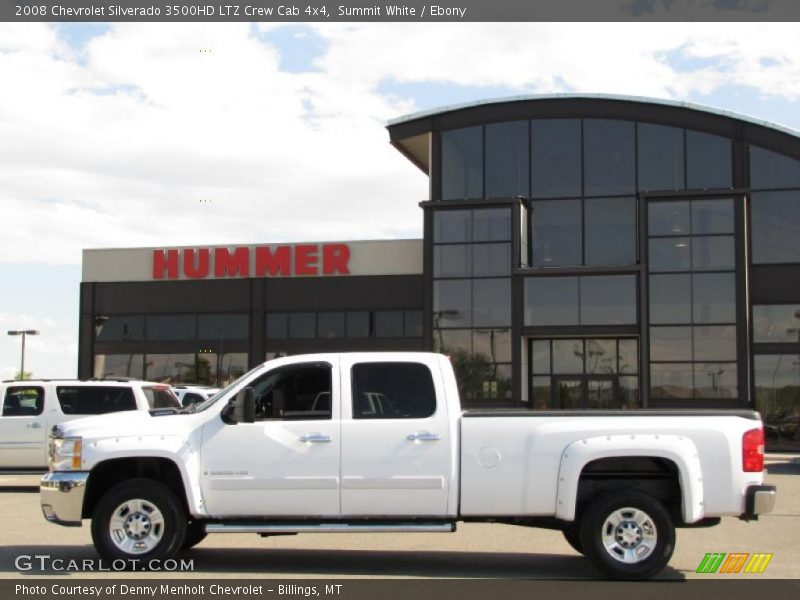 Summit White / Ebony 2008 Chevrolet Silverado 3500HD LTZ Crew Cab 4x4