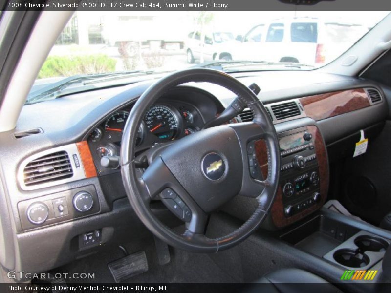 Summit White / Ebony 2008 Chevrolet Silverado 3500HD LTZ Crew Cab 4x4